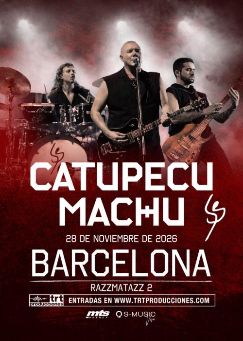 Cartel de Concierto de Catupecu Machu en Barcelona