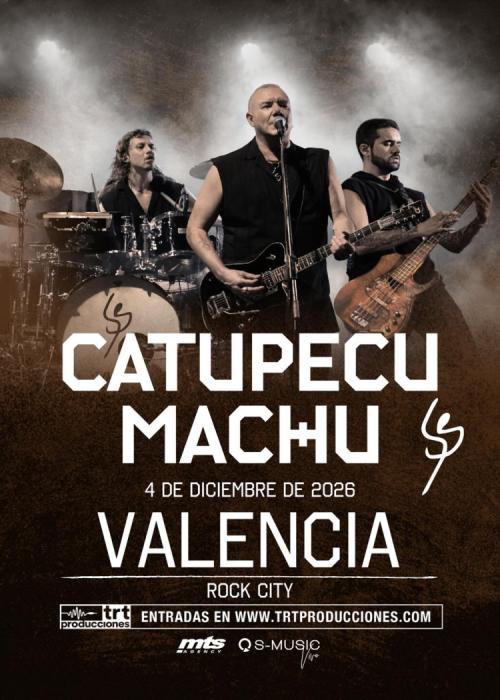 Cartel de Concierto de Catupecu Machu en Valencia