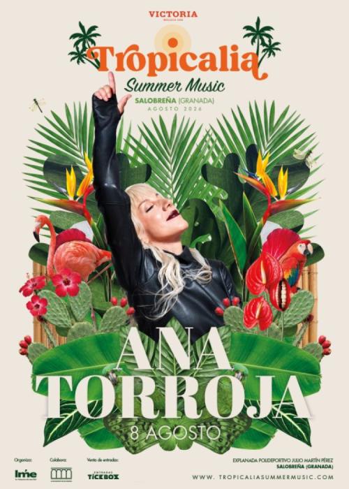 Cartel de Concierto de Ana Torroja en Salobreña - Granada