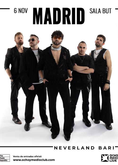 Cartel de Concierto de Neverland Bari en Madrid
