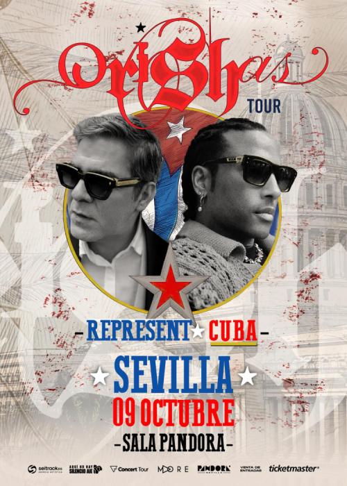 Cartel de Concierto de Orishas en Sevilla