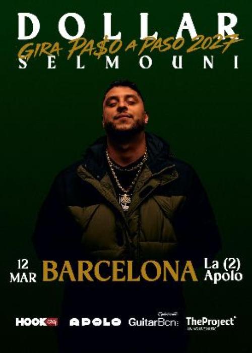 Cartel de Concierto de Dollar Selmouni en Barcelona