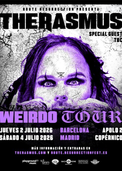 Cartel de Concierto de The Rasmus en Madrid
