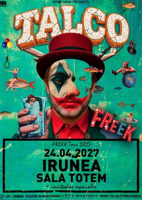Cartel de Concierto de Talco en Pamplona