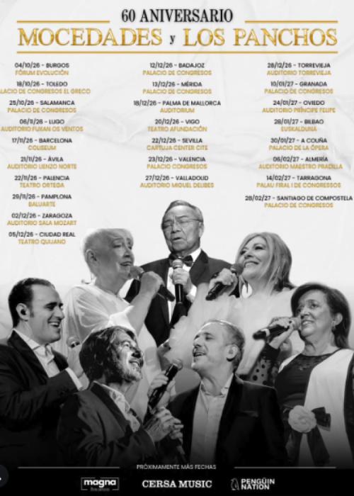 Cartel de Concierto de Mocedades + Los Panchos en Palma de Mallorca