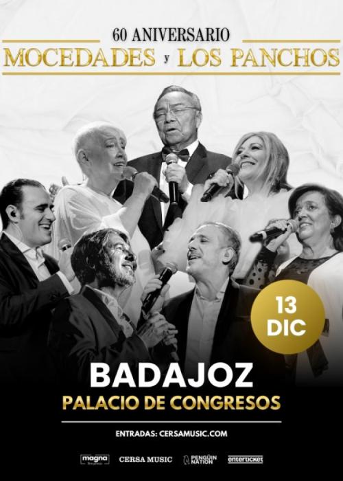 Cartel de Concierto de Mocedades + Los Panchos en Badajoz