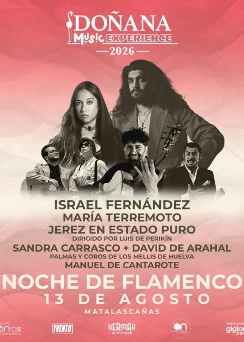 Cartel de Concierto de Israel Fernández + María Terremoto en Matalascañas - Huelva