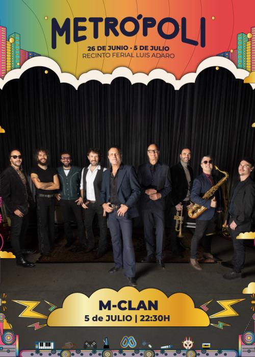 Cartel de Concierto de M Clan + Tussi Warriors en Gijón