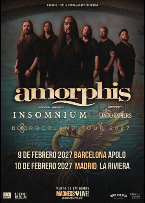 Cartel de Concierto de Amorphis + Insomnium en Barcelona