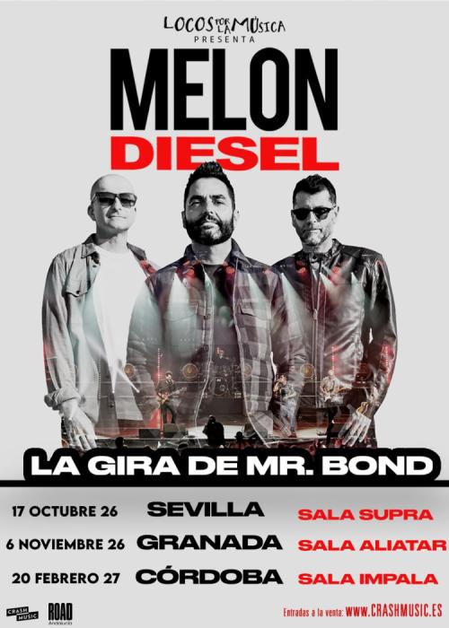Cartel de Concierto de Melón Diesel en Córdoba