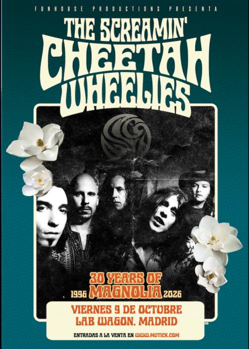 Cartel de Concierto de The Screamin' Cheetah Wheelies en Madrid