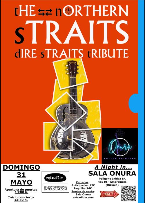 Cartel de The Northem Straits (Tributo a Dire Straits)