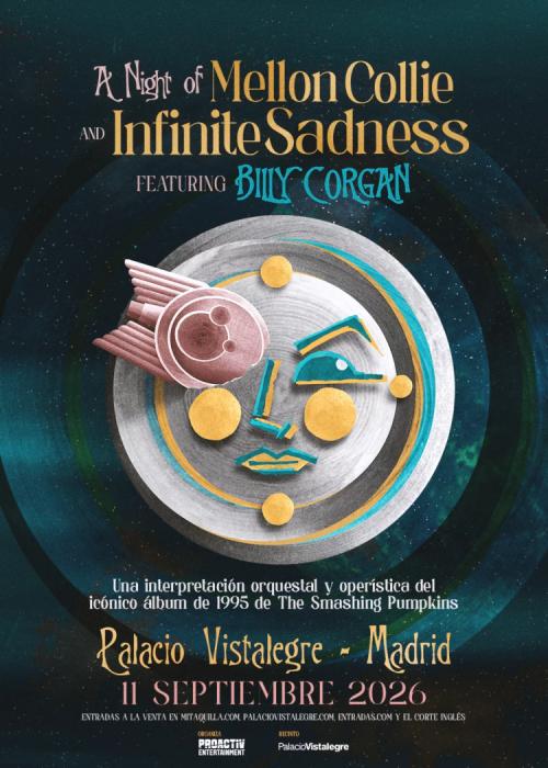 Cartel de Concierto de Billy Corgan en Madrid