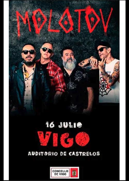 Cartel de Concierto de Molotov en Vigo