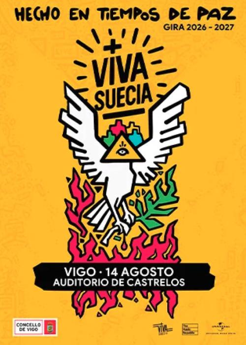 Cartel de Concierto de Viva Suecia en Vigo
