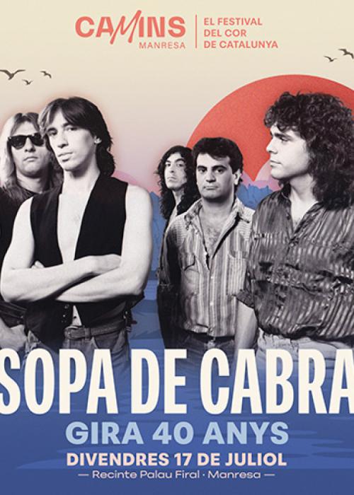 Cartel de Concierto de Sopa de Cabra en Manresa