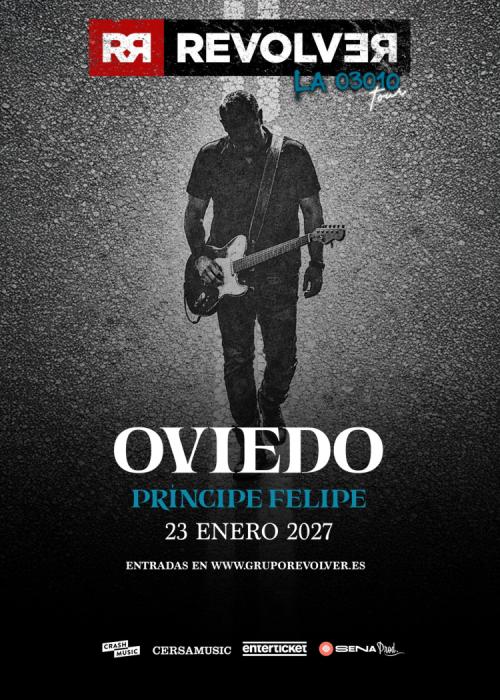 Cartel de Concierto de Revolver en Oviedo
