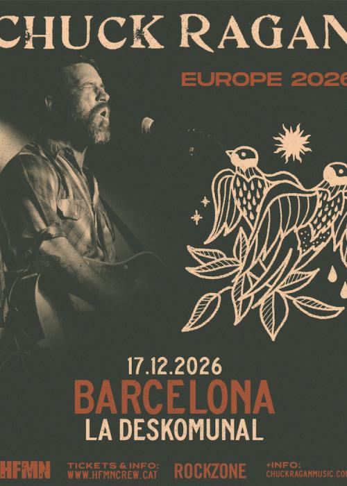 Cartel de Concierto de Chuck Ragan en Barcelona
