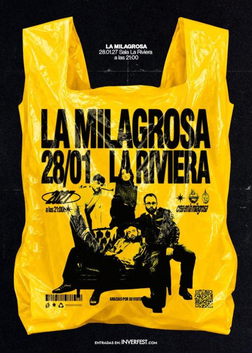 Cartel de Concierto de La Milagrosa en Madrid