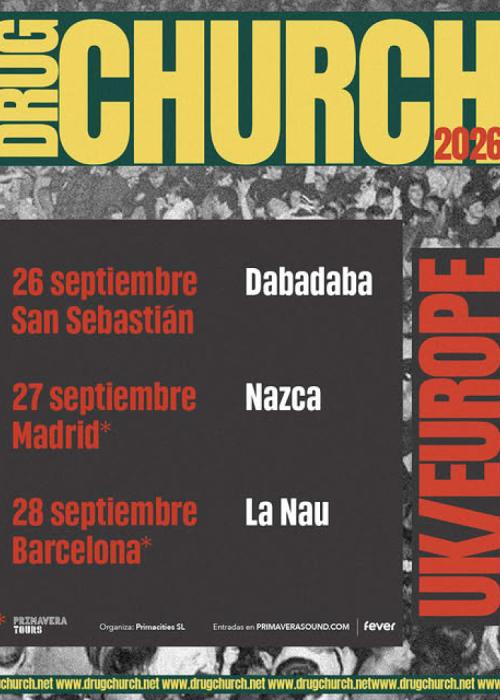 Cartel de Concierto de Drug Church en Madrid