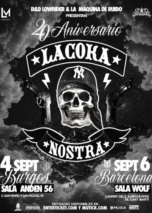 Cartel de Concierto de La Coka Nostra en Burgos