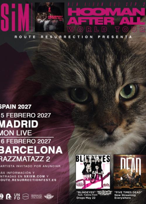 Cartel de Concierto de Silence iz Mine (SIM) en Barcelona