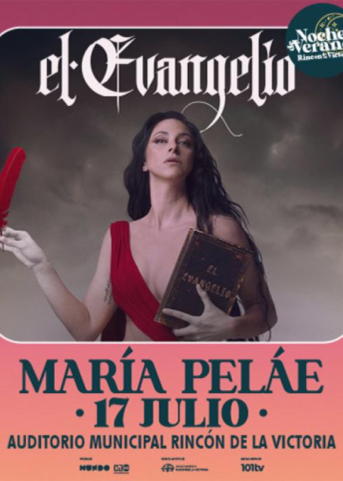 Cartel de Concierto de María Peláe en Málaga