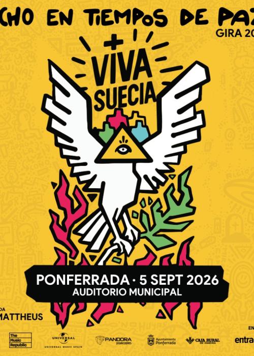 Cartel de Concierto de Viva Suecia en Ponferrada