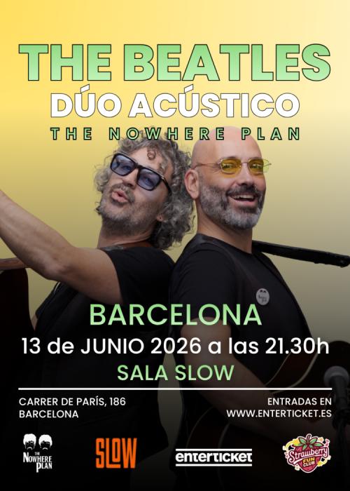 Cartel de The Beatles Dúo Acústico en Barcelona