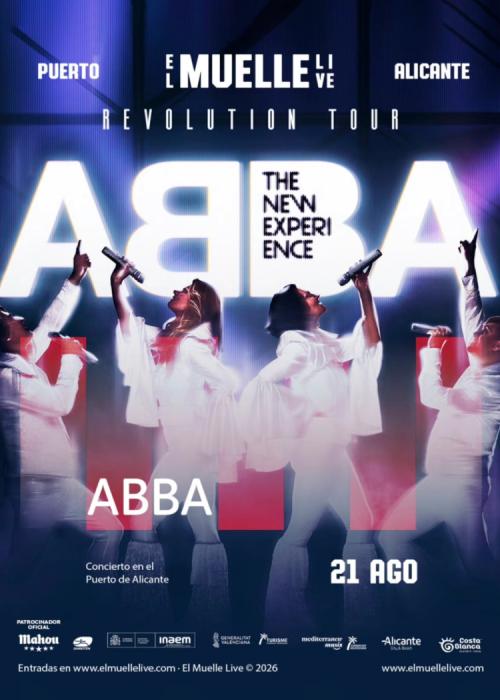 Cartel de ABBA The New Experience en Alicante