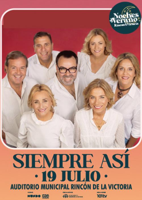 Cartel de Concierto de Siempre Así en Málaga