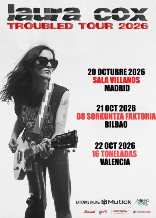 Cartel de Concierto de Laura Cox en Madrid