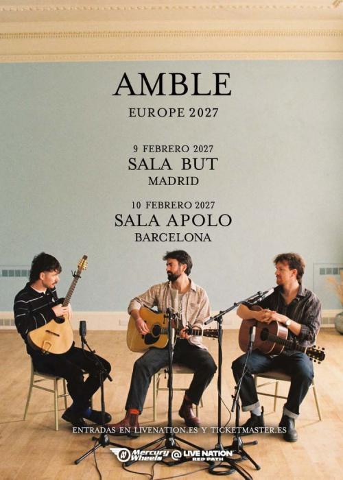 Cartel de Concierto de Amble en Madrid