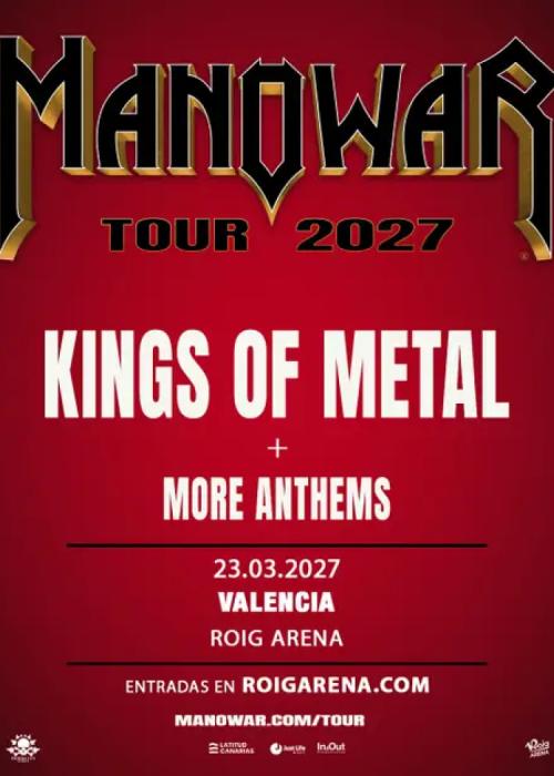 Cartel de Concierto de Manowar en Valencia