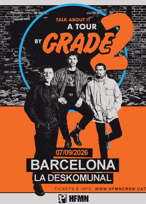 Cartel de Concierto de Grade 2 en Barcelona