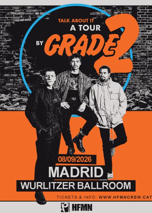 Cartel de Concierto de Grade 2 en Madrid