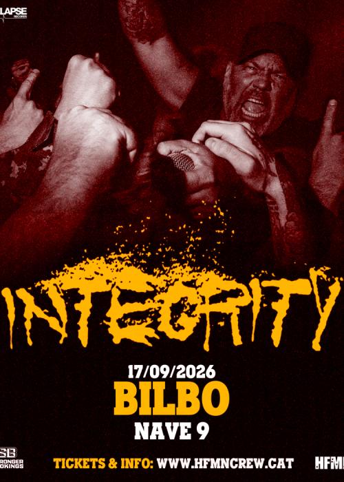 Cartel de Concierto de Integrity en Bilbao