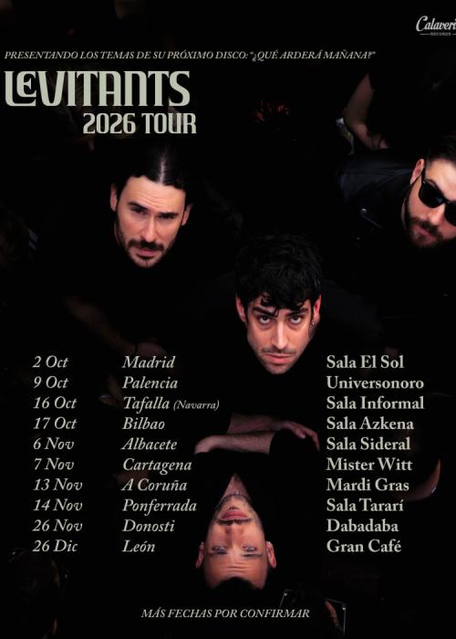 Cartel de Concierto de The Levitants en Lugo