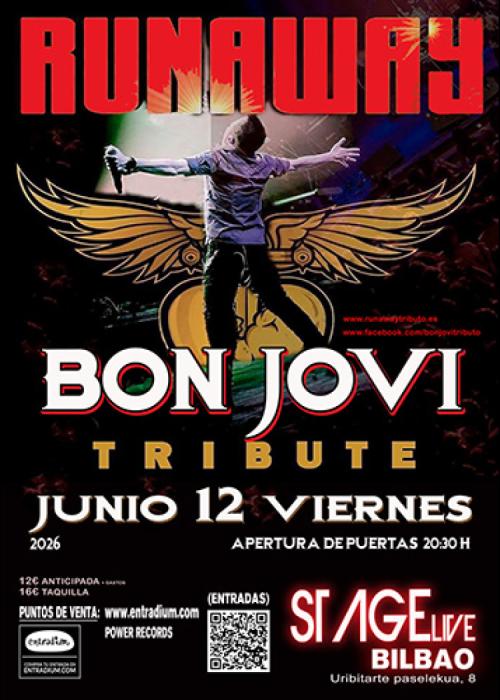 Cartel de RUNAWAY-Bon Jovi Tribute-