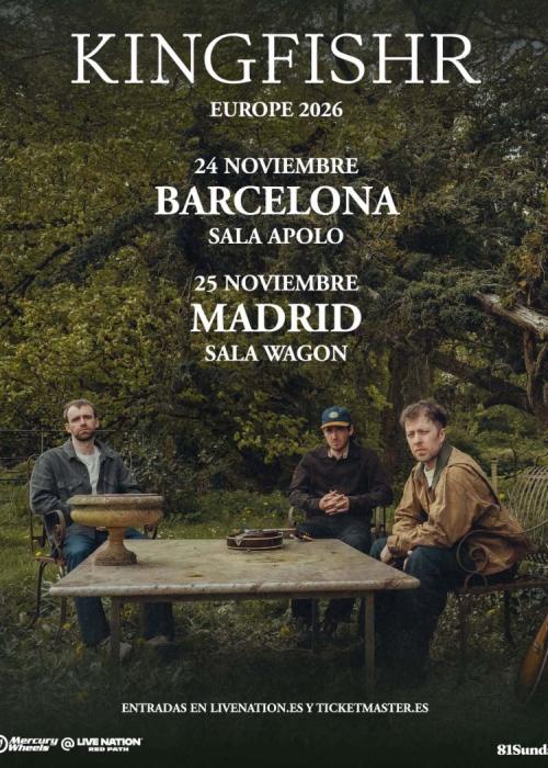Cartel de Concierto de Kingfishr en Madrid