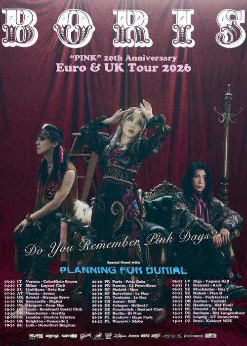 Cartel de Concierto de Boris en Madrid