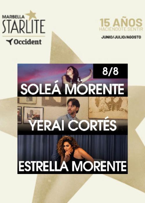 Cartel de Estrella Morente + Yerai Cortés + Soleá Morente en Marbella