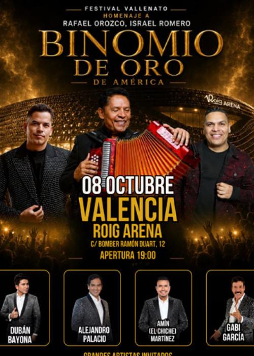 Cartel de Binomio de Oro de América en Valencia