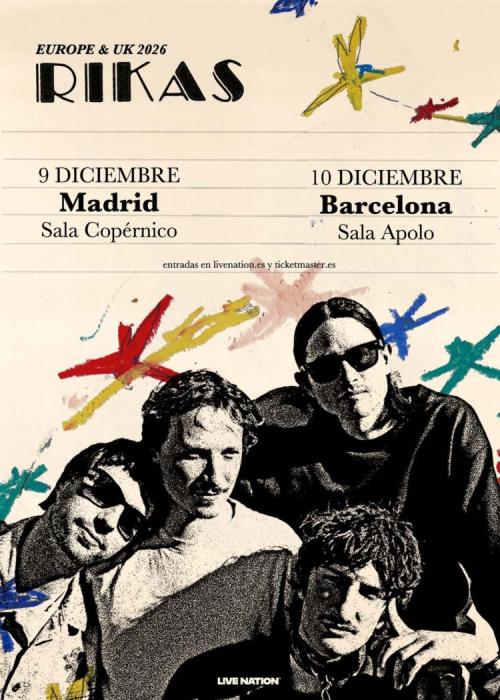 Cartel de Concierto de Rikas en Madrid