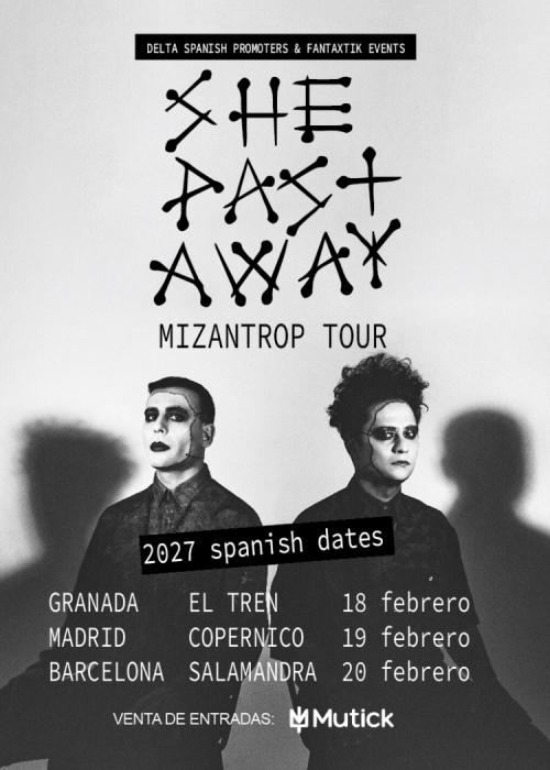 Cartel de Concierto de She Past Away en Granada