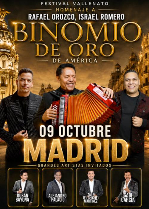 Cartel de Binomio de Oro de América en Madrid