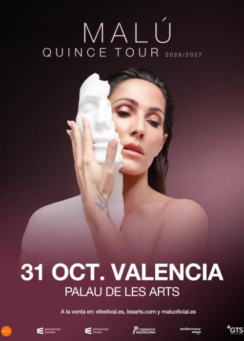 Cartel de Concierto de Malú en Valencia