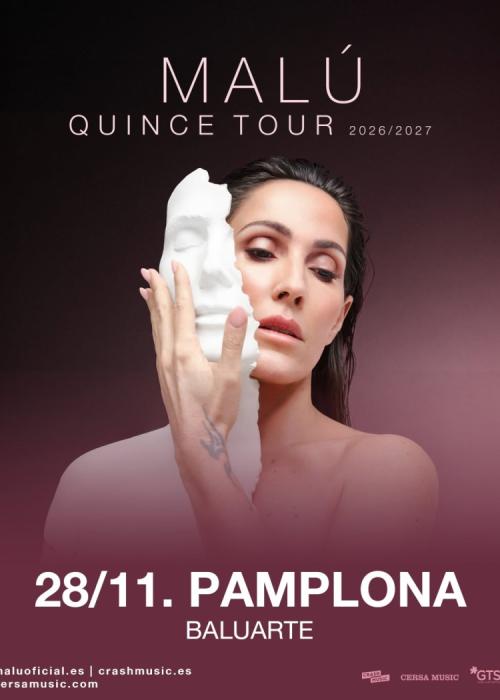 Cartel de Concierto de Malú en Pamplona