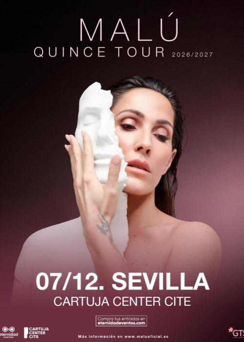 Cartel de Concierto de Malú en Sevilla