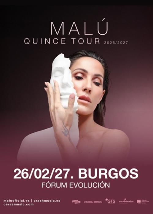 Cartel de Concierto de Malú en Burgos